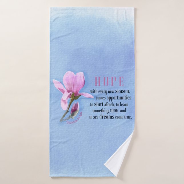Blooming Hope  Bath Towel (Bath Towel)