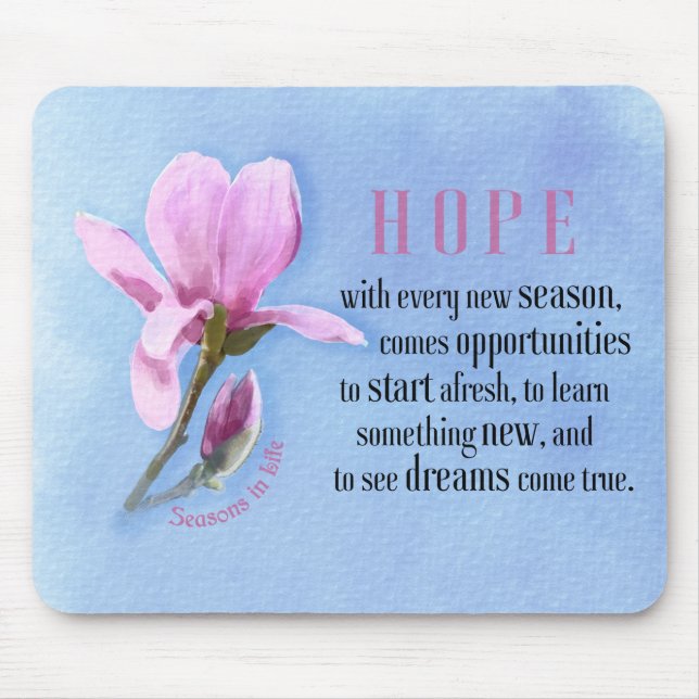 Blooming Hope Mouse Pad (Front)