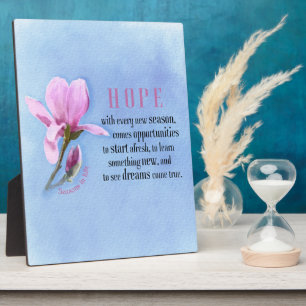 Blooming Hope  Plaque