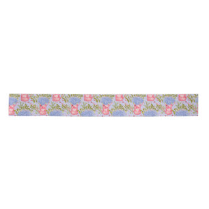 Blooming Hydrangea Cottagecore Pink Watering Cans Satin Ribbon