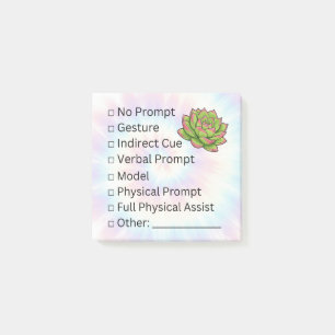 Blooming Independence: Prompt Checklist Post-it Notes