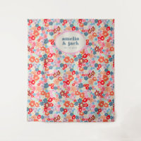 Blooming Joy Bright Bold Floral Wedding Backdrop
