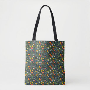 Blooming Joy: Spring Floral Pattern Tote Bag