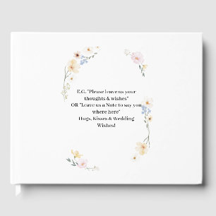 Blooming Joy – Vibrant Multicolor Floral Guest Book