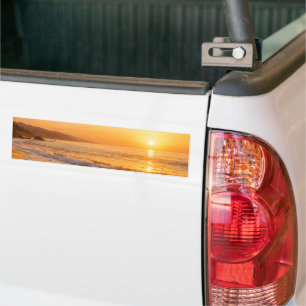 Blooming Lavender Field at Golden Sunset Provence Bumper Sticker