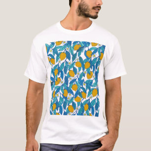 Blooming Lemon: Watercolor Floral Design. T-Shirt