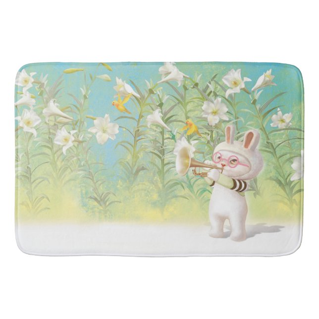 Blooming Lily Bath Mat (Front)