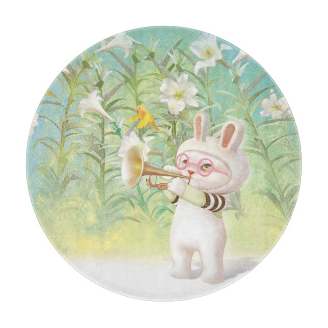 Blooming Lily Cutting Board (Front)