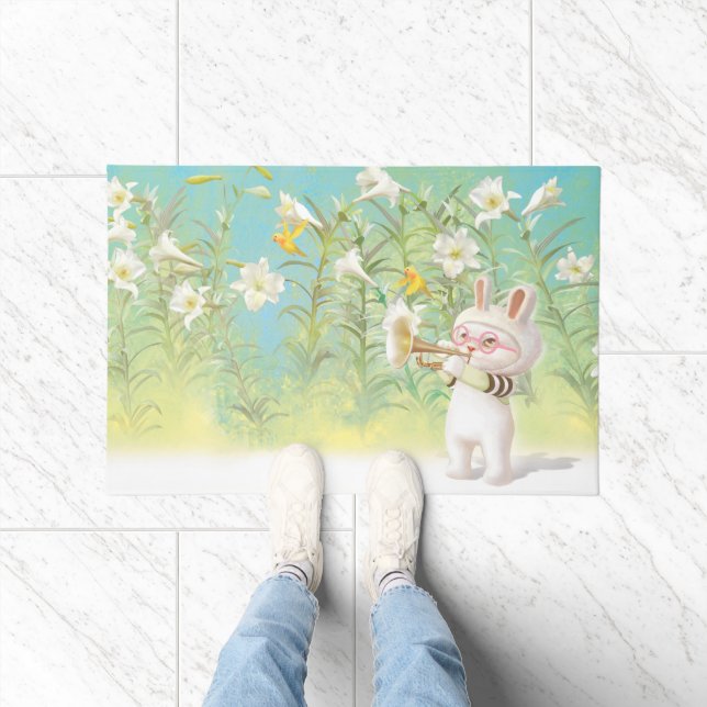 Blooming Lily Doormat (Indoor)