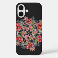 Blooming Lily Flower Collage