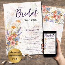 Blooming Lovely Romantic Floral Bridal Shower