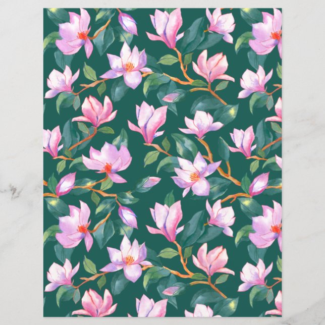 Blooming magnolia (Front)