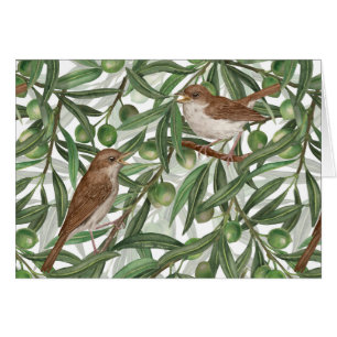 Blooming magnolia and titmouse bird 4