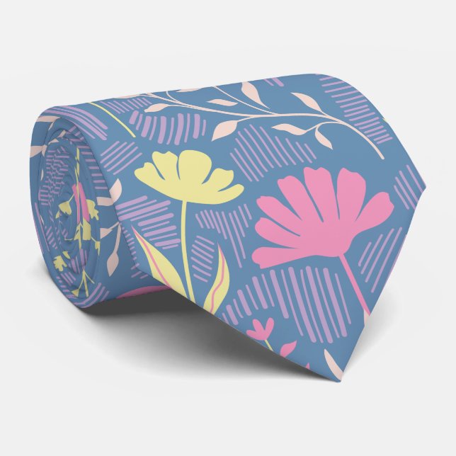 Blooming Meadow Breeze Tie (Rolled)