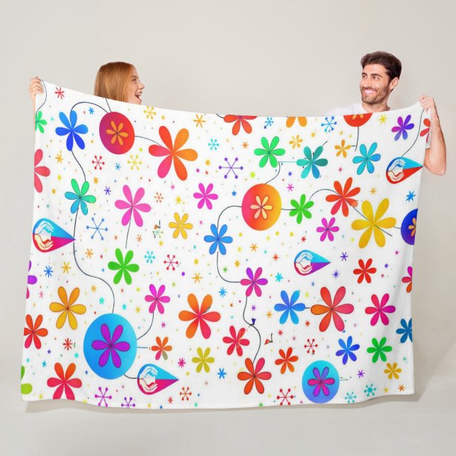 Blooming Meadow Fleece Blanket (In Situ)