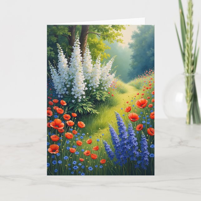Blooming Meadow Mothers Day Card (Front)