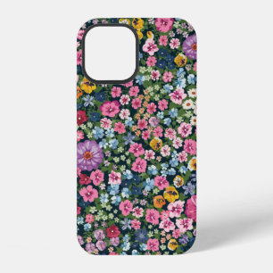 Blooming midsummer meadow seamless pattern. Plant iPhone 12 Case