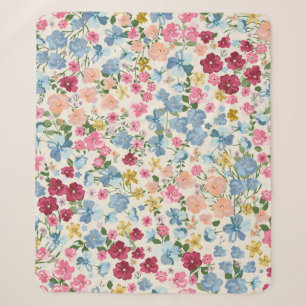 Blooming midsummer meadow seamless pattern. Plant Sherpa Blanket