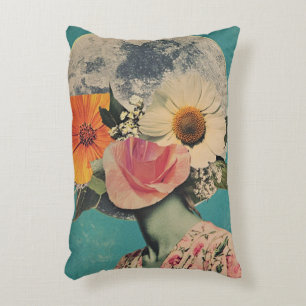Blooming Mystery Under the Moon Decorative Cushion