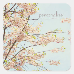 Blooming Nature Square Sticker