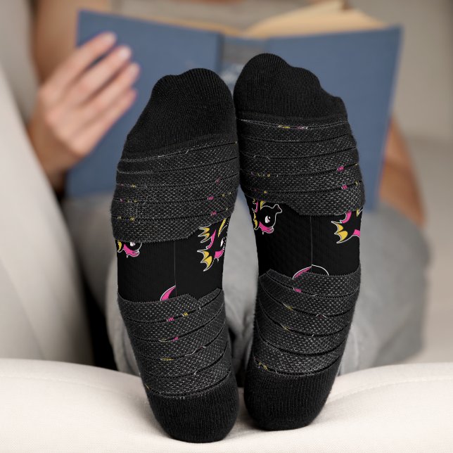 Blooming Neon Seahorse Socks (Bottom)