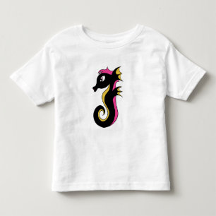 Blooming Neon Seahorse Toddler T-Shirt
