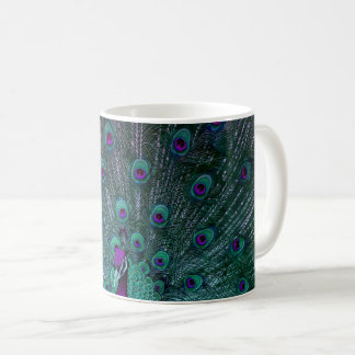 BLOOMING PEACOCK COFFEE MUG