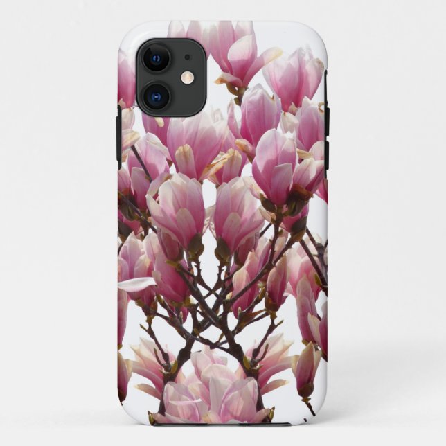Blooming Pink Magnolias Spring Flower Case-Mate iPhone Case (Back)