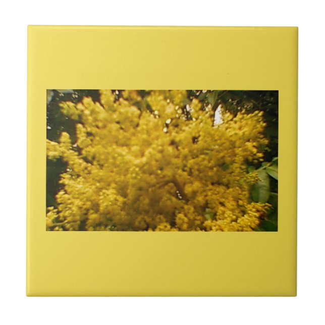 Blooming Pollen Ceramic Tile (Front)