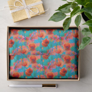 Blooming Poppies III Tissue Paper