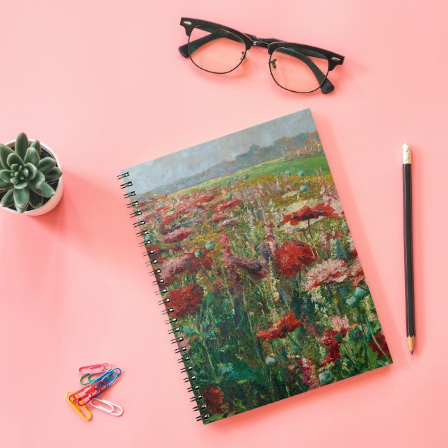 Blooming Poppies | Olga Wisinger-Florian Notebook (Creator Uploaded)