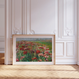 Blooming Poppies Olga Wisinger-Florian Poster