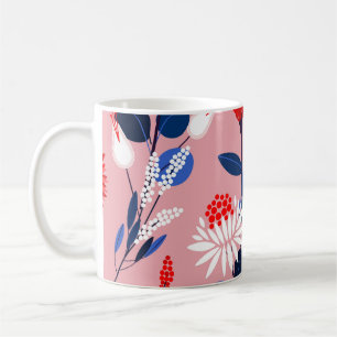Blooming Protea: Botanical Garden Pattern Coffee Mug