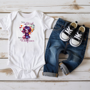 Blooming Purple Garden Baby Bodysuit