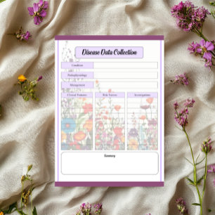 Blooming Purple Garden _ Disease Data Collection Notepad