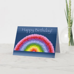 Blooming Rainbow birthday card