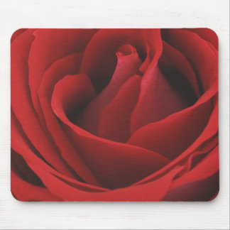 Blooming Red Rose Mouse Pad