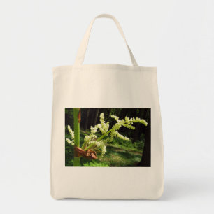 Blooming Rhubarb Flowers Nature Photo Tote Bag