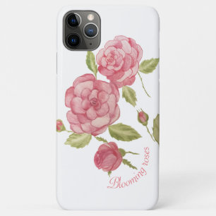 Blooming roses in watercolor stains Mouse pad Door iPhone 11 Pro Max Case