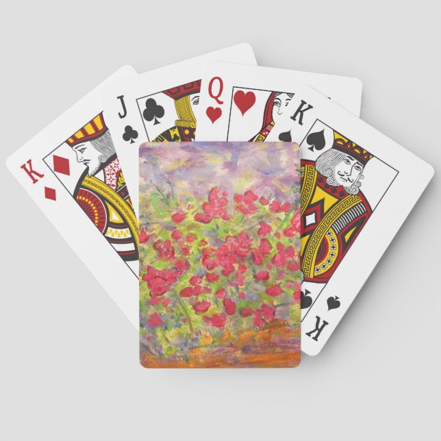 Blooming Roses Playing Cards (Back)