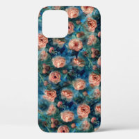 Blooming Roses Watercolor Seamless Pattern