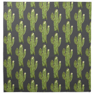 Blooming Saguaro Cactus Cloth Napkin