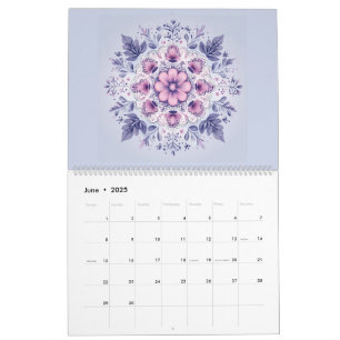 Blooming Serenity Mandala Calendar