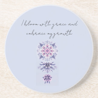 Blooming Serenity Mandala Sandstone Coaster