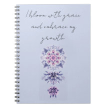 Blooming Serenity Mandala Spiral Photo Notebook