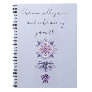 Blooming Serenity Mandala Spiral Photo Notebook