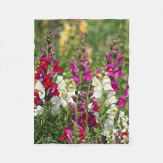 Blooming Snapdragon fleece blanket