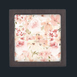 Blooming Spring Flowers Gift Box<br><div class="desc">Floral pattern design on white background. The perfect romantic gift idea. Click the Customise It button to change fonts, move text around and further customise your design.</div>