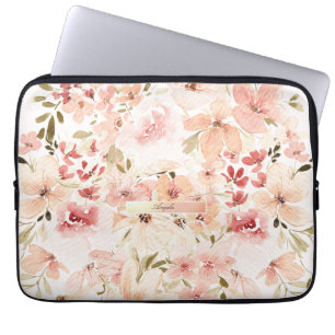 Blooming Spring Flowers Laptop Sleeve