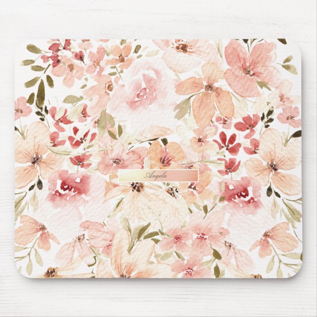 Blooming Spring Flowers Mouse Pad (Front)